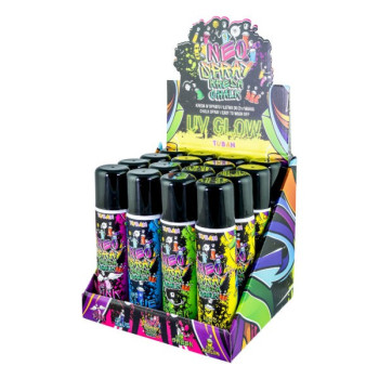 Neo Chalk spray display 16 pcs mix