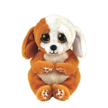 Mascot Brown and white dog Ruggles 15 cm