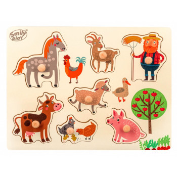 Wooden puzzle Animals farms