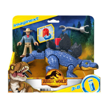 Imaginext Jurassic World Stegosaurus, Dr Grant