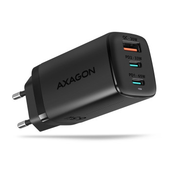 AXAGON ACU-DPQ65 GAN WA ll charger, 3x port USB