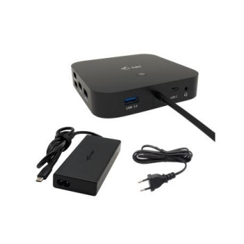 Docking Station USB-C HDMI Dual DP Docking Station Power Delivery 100 W + i-tec Universal Charger 100 W