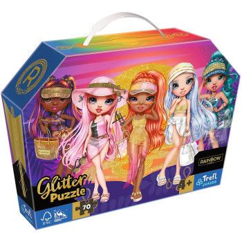 Puzzle 70 elements glitter in box Rainbow High Glitter Dolls