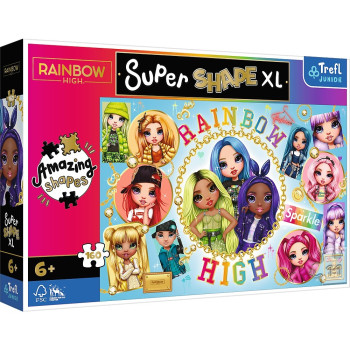 Puzzle 160 elements XL Super Shape Dolls Rainbow High