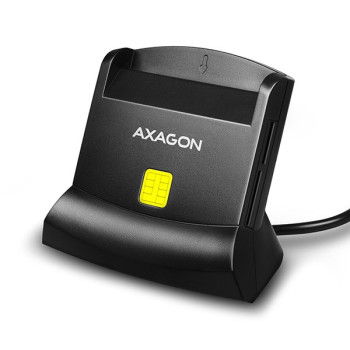 AXAGON CRE-SM2 USB card smart + SD microSD SIM