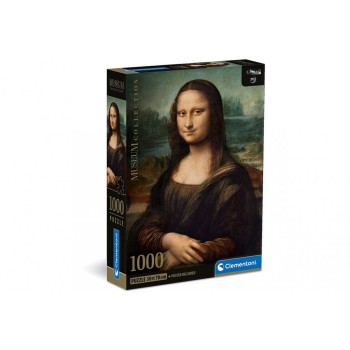 Puzzle 1000 elements Compact Museum Leonardo - Gioconda