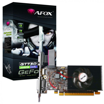 Graphics card GeForce GT730 1GB DDR3 64Bit DVI HDMI VGA LP Fan V1