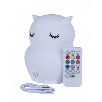 Silicone night lamp MM013 Owl with remote control