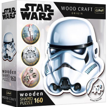 Puzzle 160 pieces Wooden contour puzzle Stormtrooper Helmet