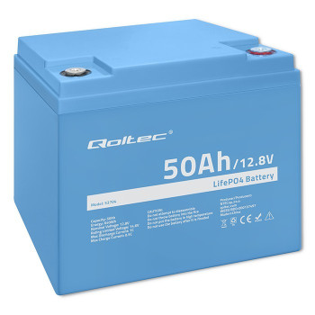 LiFePO4 battery 12.8V, 50Ah, 640Wh, BMS