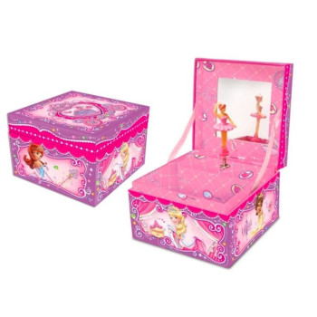 Pecoware Music box with a drawer - Princesses