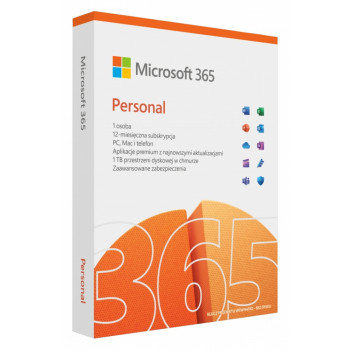 Microsoft 365 Personal PL P10 1Y 1User 5Devices Win Mac Medialess Box QQ2-01752