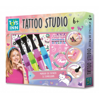 Set Tattoo Studio Markers with stamps
