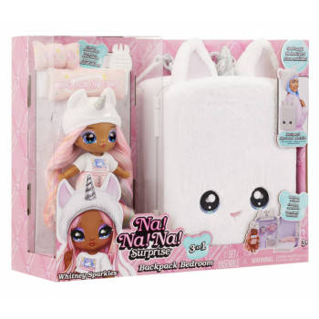 Doll Na! Na! Na! Surprise 3-in-1 Backpack Bedroom Unicorn - Whitney Sparkles