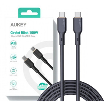 AUKEY CB-SCC101 Silicon Cable USB C - USB C 1m