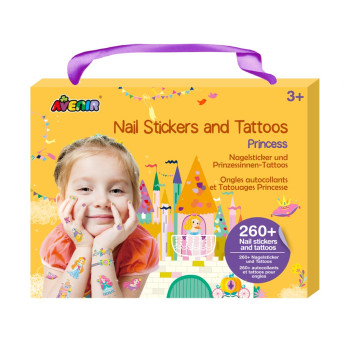 Nail stickers and tattoos - Princesses