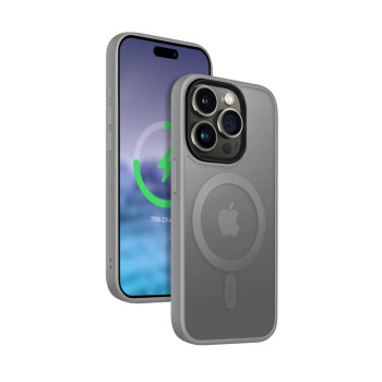Case iPhone 15 Pro Max MagSafe grey