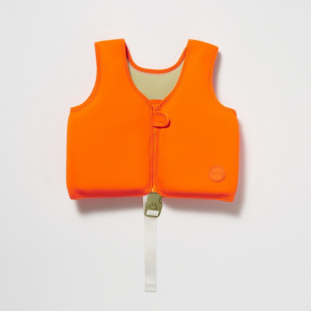 Swim Vest (1-2 years) - Sonny the Sea Creature Neon Orange