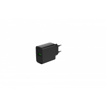 Power Delivery Charger USB-A USB-C 20W Black