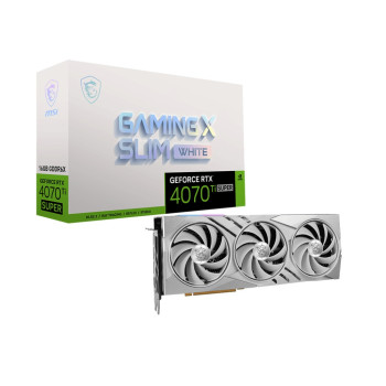 Graphics card RTX 4070 Ti SUPER 16G Gaming X Slim White