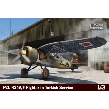 Plastic model PZL P.24A F Fighter in Turkish Service 1 72