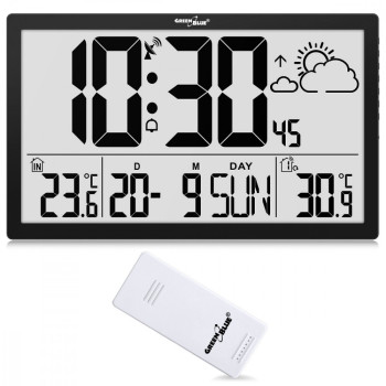 Large LCD Wall Clock multifunctional GB218