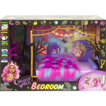 Furniture Monster High Clawdeen Wolf Bedroom + accessories