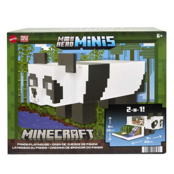 Figures set Minecraft Panda Playhouse Playset Mob Head Minis