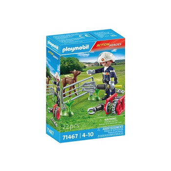 Figures set Action Heroes 71467 Firefighting Mission: Animal Rescue