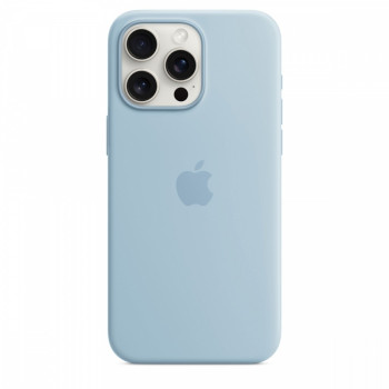 Silicone Case with MagSafe for iPhone 15 Pro Max - Light Blue