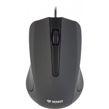 USB wired mouse, 3 buttons, rubberized surface, 1000DPI