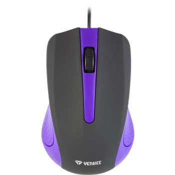 USB wired mouse, 3 buttons, rubberized surface