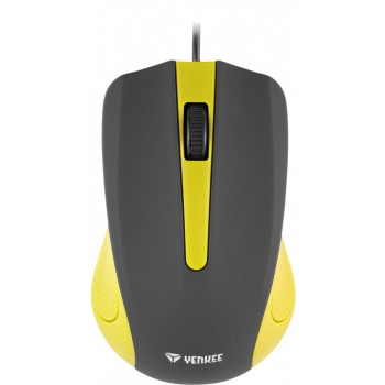 USB wired mouse, 3 buttons, rubberized surface