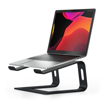 Aluminium laptop stand black