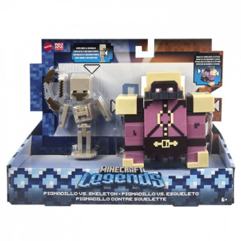 Figures Minecraft Legends Pigmadillo vs Skeleton