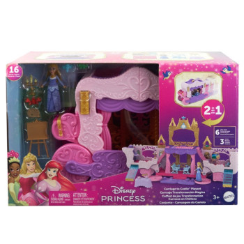 Playset Disney Princess Carriage - Castle 2in1