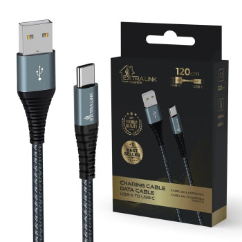 Cable USB Type-A to USB Type-C Smart Life 1.2m black