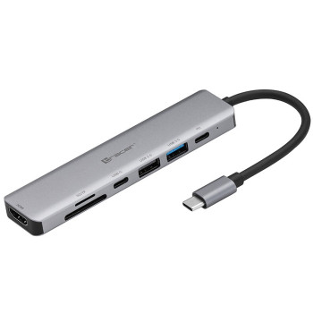 Adapter A-2, USB Type-C with card reader, HDMI 4k, USB 3.0, PDW 60W
