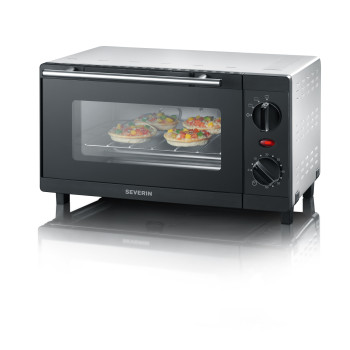 Severin Mini oven TO 2052 9 L Electric 800 W Black/ Silver