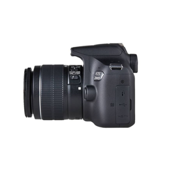Canon EOS 2000D 18-55 III EU26 SLR Camera Kit, Megapixel 24.1 MP, ISO 12800, Display diagonal 3.0 ", Wi-Fi, Video recording, APS-C, Black