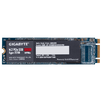 Gigabyte GP-GSM2NE8256GNTD 256 GB, SSD interface M.2 NVME, Write speed 800 MB/s, Read speed 1200 MB/s