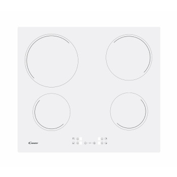 Candy Hob CH64CCW Vitroceramic, Number of burners/cooking zones 4, Touch, White