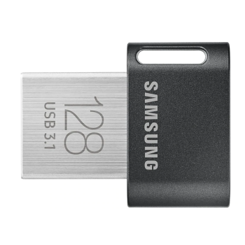 Samsung FIT Plus MUF-128AB/APC 128 GB, USB 3.1, Black/Silver