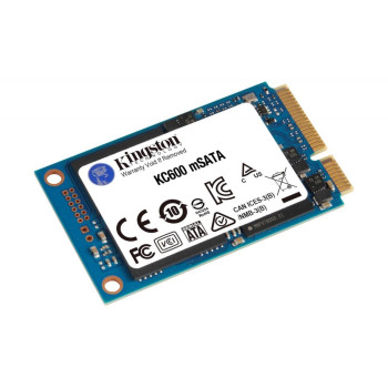 Kingston KC600 256 GB, SSD interface mSATA, Write speed 500 MB/s, Read speed 550 MB/s