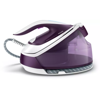 Philips Ironing System GC7933/30 PerfectCare Compact Plus 2400 W, 1.5 L, 6.5 bar, Auto power off, Vertical steam function, Calc-clean function, Purple, 120 g/min