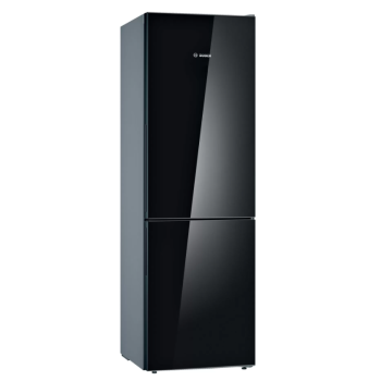 Bosch Refrigerator KGV36VBEAS Energy efficiency class E, Free standing, Combi, Height 186 cm, Fridge net capacity 214 L, Freezer net capacity 94 L, 39 dB, Black
