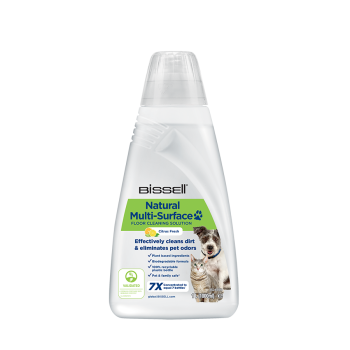 Bissell Natural Multi-Surface Pet Floor Cleaning Solution for  Bissell CrossWave, SpinWave, SpinWave Robot & HydroWave machines, 1000 ml