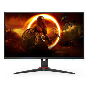 AOC Gaming Monitor 24G2SAE/BK 24 ", VA, FHD, 1920 x 1080, 16:9, 4 ms, 350 cd/m², Black/Red, HDMI ports quantity 2, 165 Hz