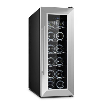 ETA | Wine Cooler | ETA978290010F | Energy efficiency class F | Free standing | Bottles capacity 12 | Cooling type Thermoelectric | Black/Silver