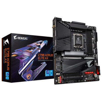 Gigabyte Z790 AORUS ELITE AX 1.0 M/B Processor family Intel, Processor socket  LGA1700, DDR4 DIMM, Memory slots 4, Supported hard disk drive interfaces 	SATA, M.2, Number of SATA connectors 6, Chipset Intel Z790 Express, ATX